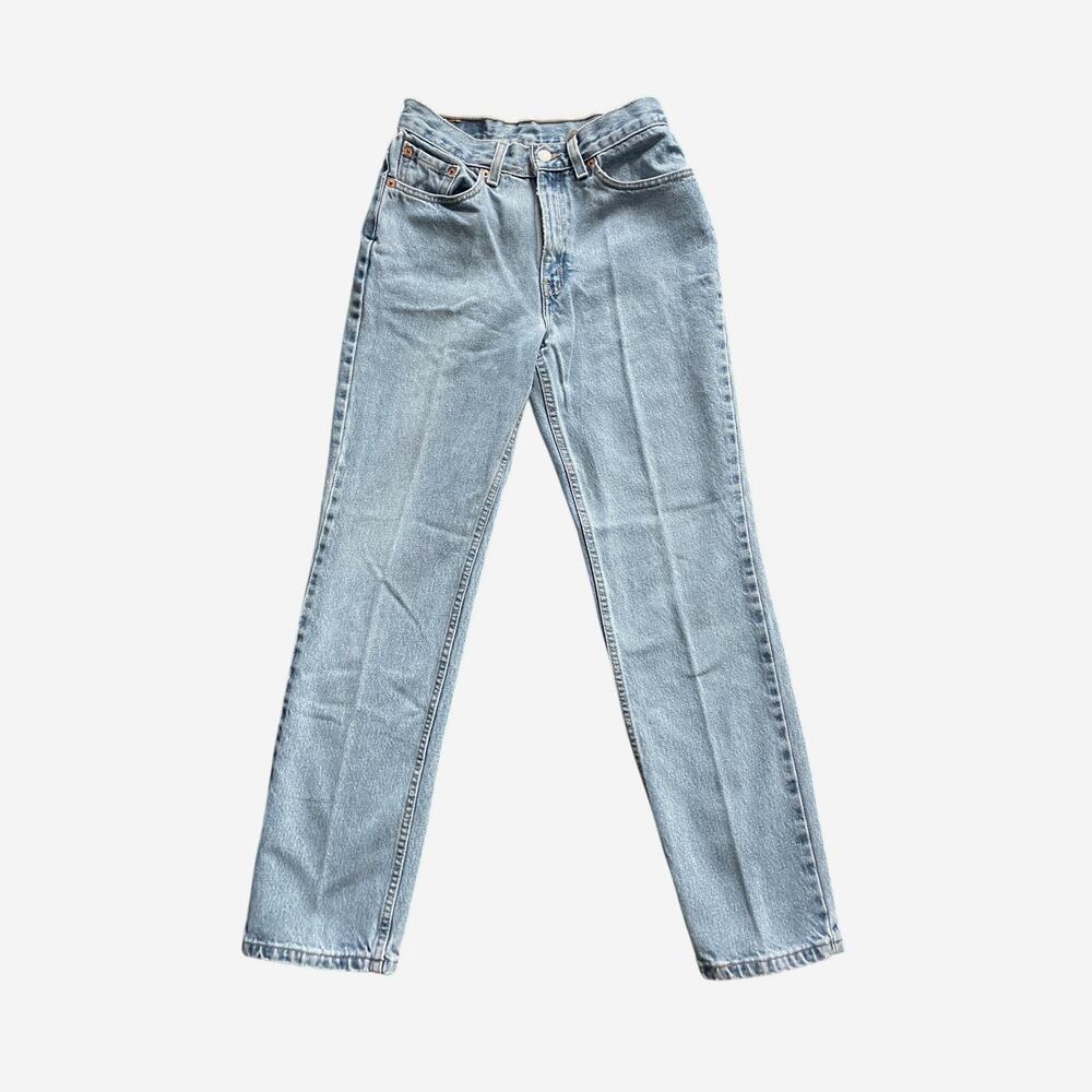 Vintage 90s Levi’s 512 Light Wash Slim Fit Straight Leg Jeans USA Women’s 27x30